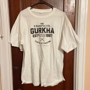 Extra Large White Gurkha Cigar T-Shirt